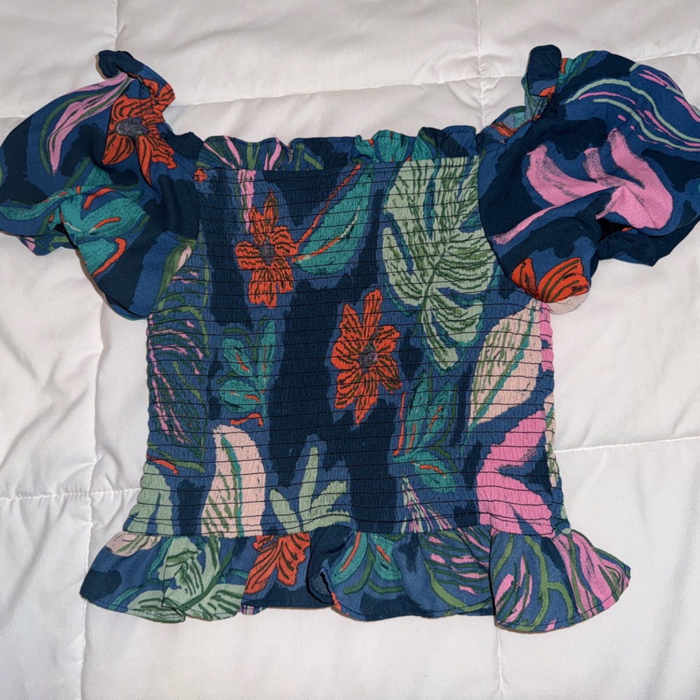 Floral Smocked Chiffon-style Top from Franki’s